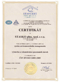 Certifikát environment 2010